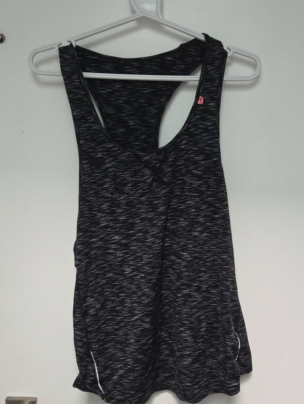 Tangerine Black Heather Racerback Tank Top